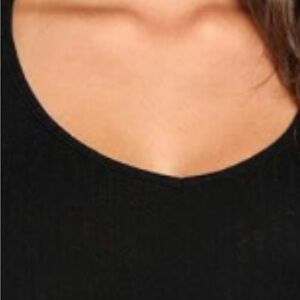 Classic Black Scoop Neck Top